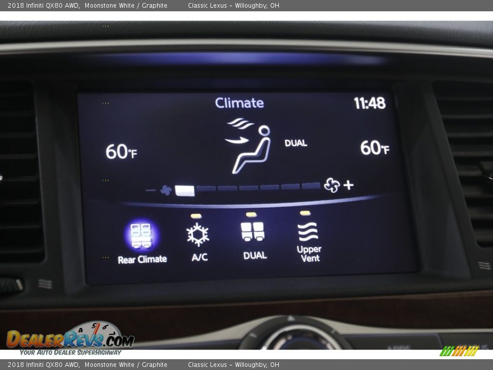 2018 Infiniti QX80 AWD Moonstone White / Graphite Photo #13