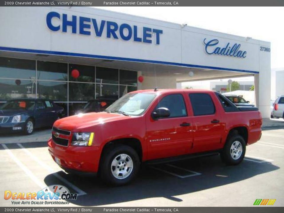 2009 Chevrolet Avalanche LS Victory Red / Ebony Photo #7