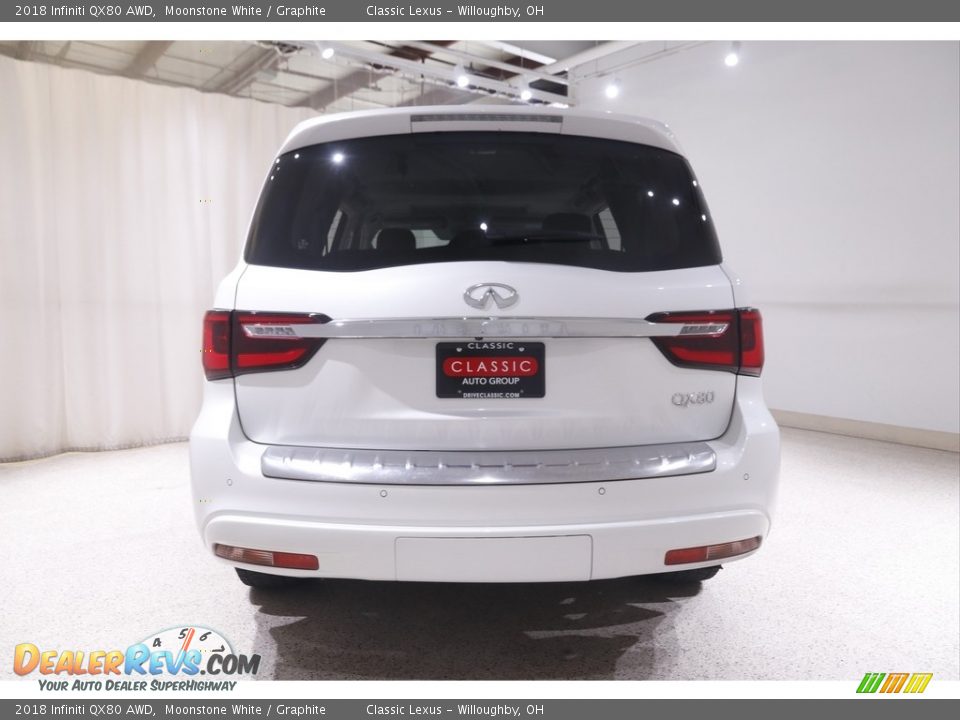 2018 Infiniti QX80 AWD Moonstone White / Graphite Photo #23