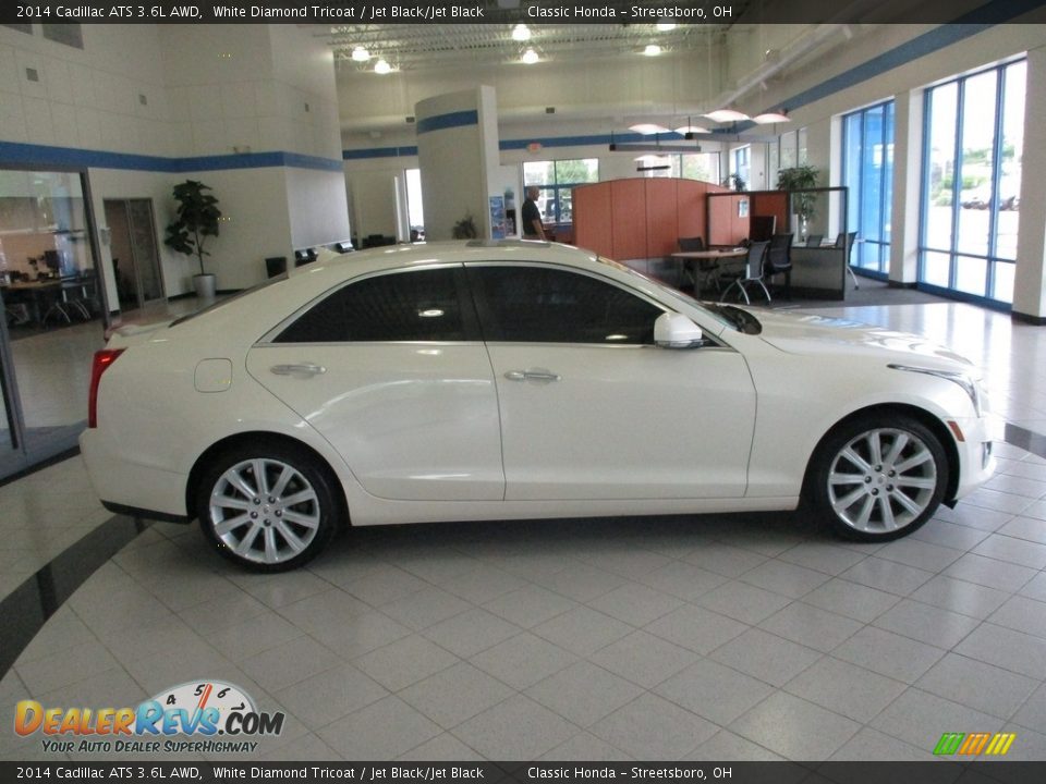 White Diamond Tricoat 2014 Cadillac ATS 3.6L AWD Photo #4