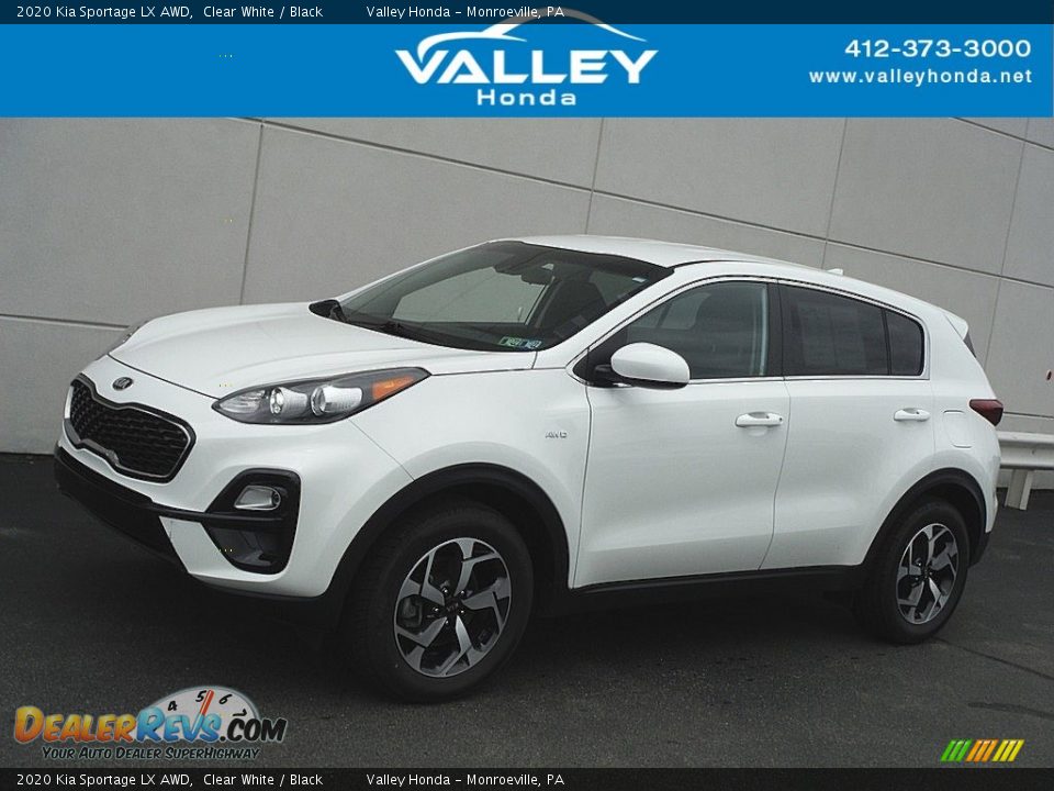 2020 Kia Sportage LX AWD Clear White / Black Photo #1