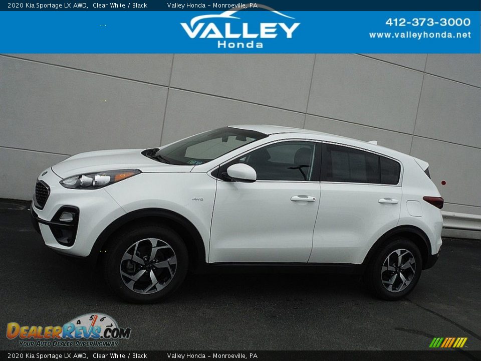 2020 Kia Sportage LX AWD Clear White / Black Photo #2