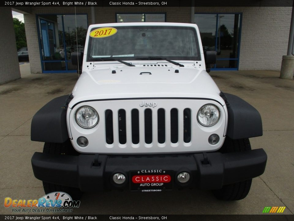 2017 Jeep Wrangler Sport 4x4 Bright White / Black Photo #2