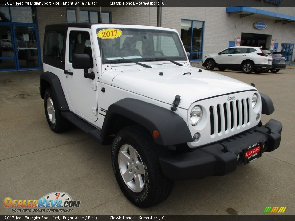 2017 Jeep Wrangler Sport 4x4 Bright White / Black Photo #3