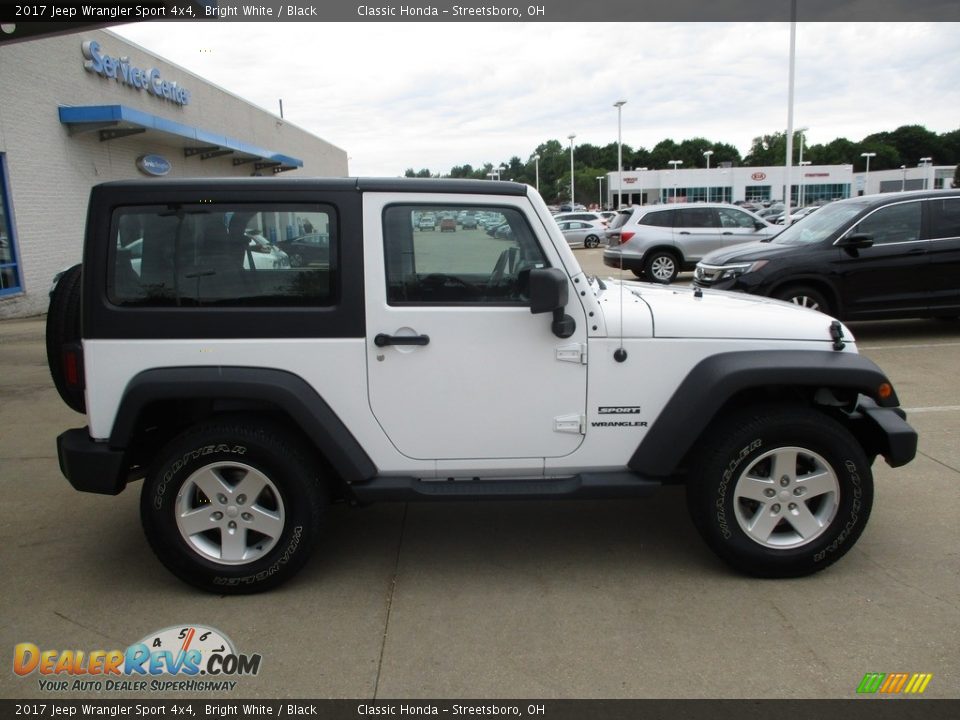 2017 Jeep Wrangler Sport 4x4 Bright White / Black Photo #4