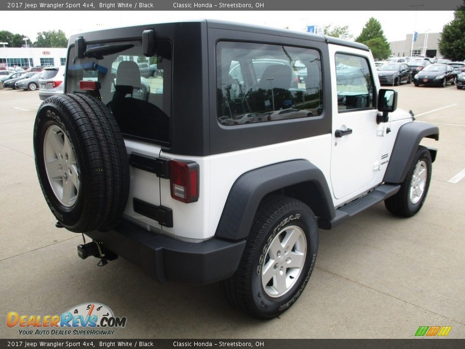 2017 Jeep Wrangler Sport 4x4 Bright White / Black Photo #7