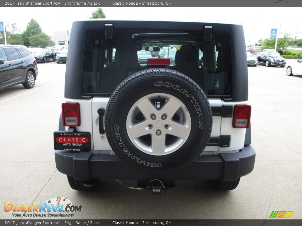 2017 Jeep Wrangler Sport 4x4 Bright White / Black Photo #8