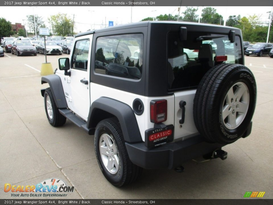 2017 Jeep Wrangler Sport 4x4 Bright White / Black Photo #9