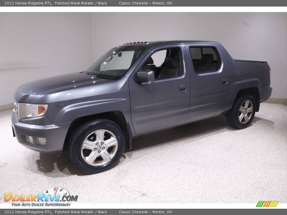 2011 Honda Ridgeline RTL Polished Metal Metallic / Black Photo #3