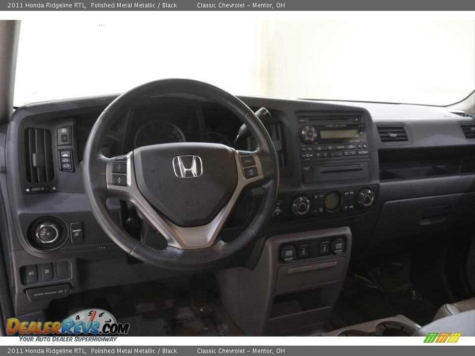 2011 Honda Ridgeline RTL Polished Metal Metallic / Black Photo #6