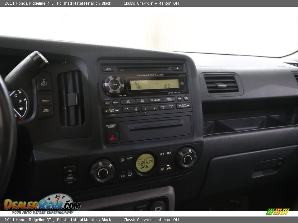 2011 Honda Ridgeline RTL Polished Metal Metallic / Black Photo #9