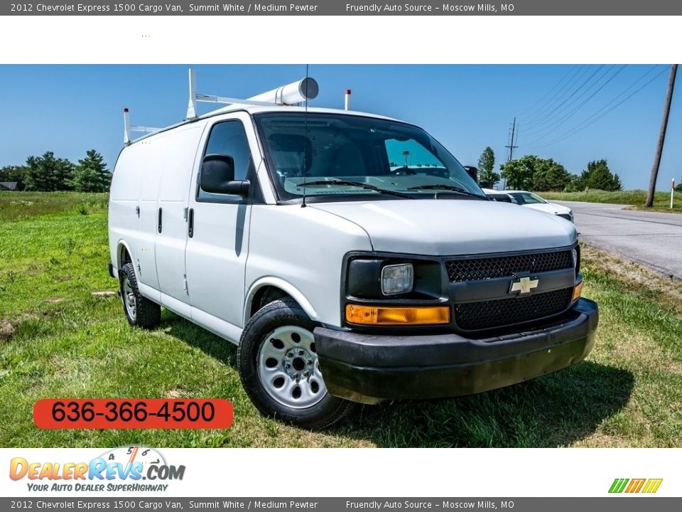 2012 Chevrolet Express 1500 Cargo Van Summit White / Medium Pewter Photo #1