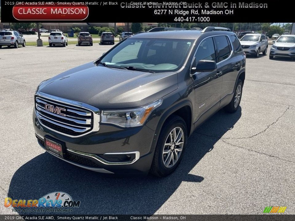 2019 GMC Acadia SLE AWD Smokey Quartz Metallic / Jet Black Photo #1