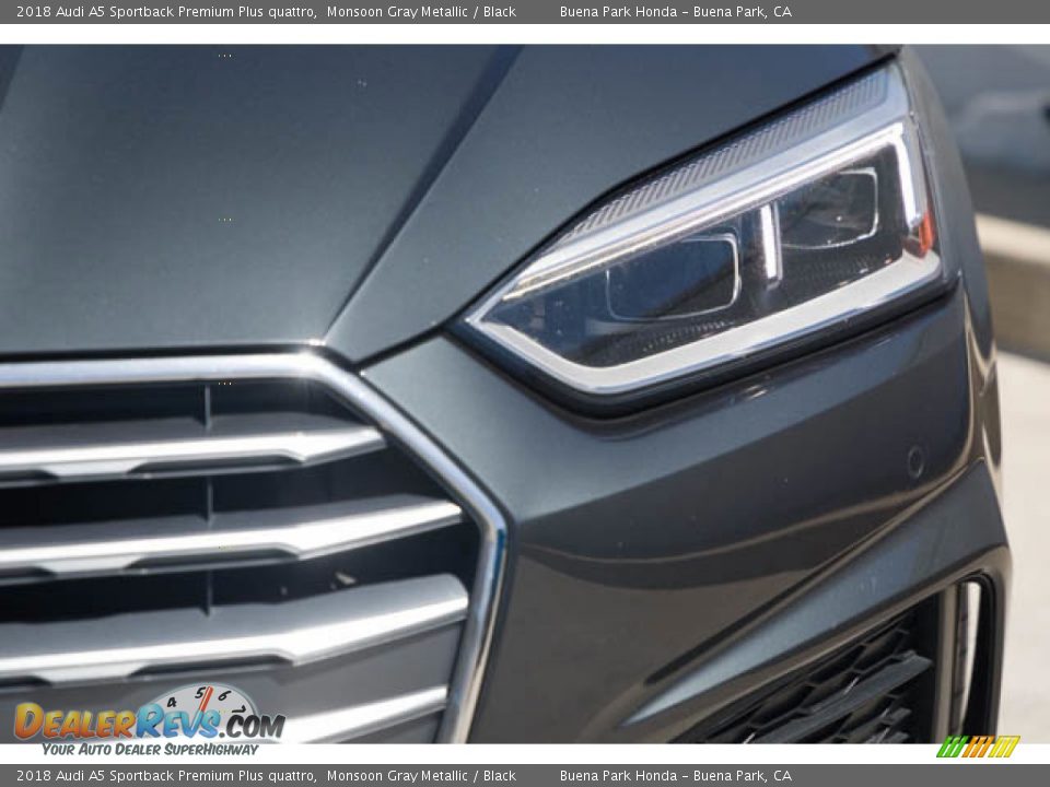 2018 Audi A5 Sportback Premium Plus quattro Monsoon Gray Metallic / Black Photo #9