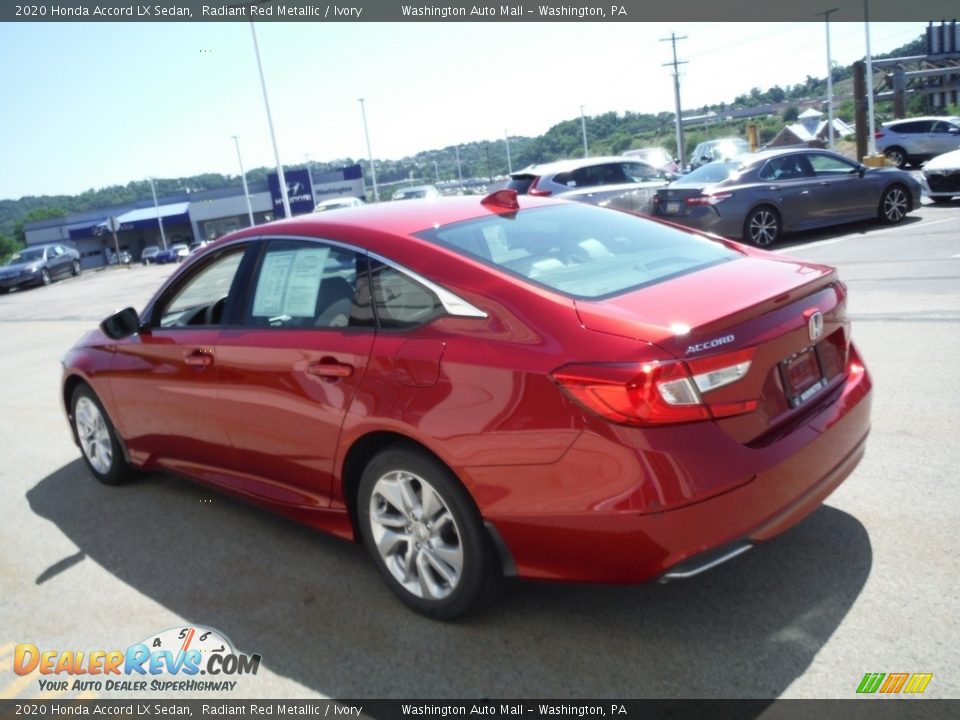 2020 Honda Accord LX Sedan Radiant Red Metallic / Ivory Photo #7