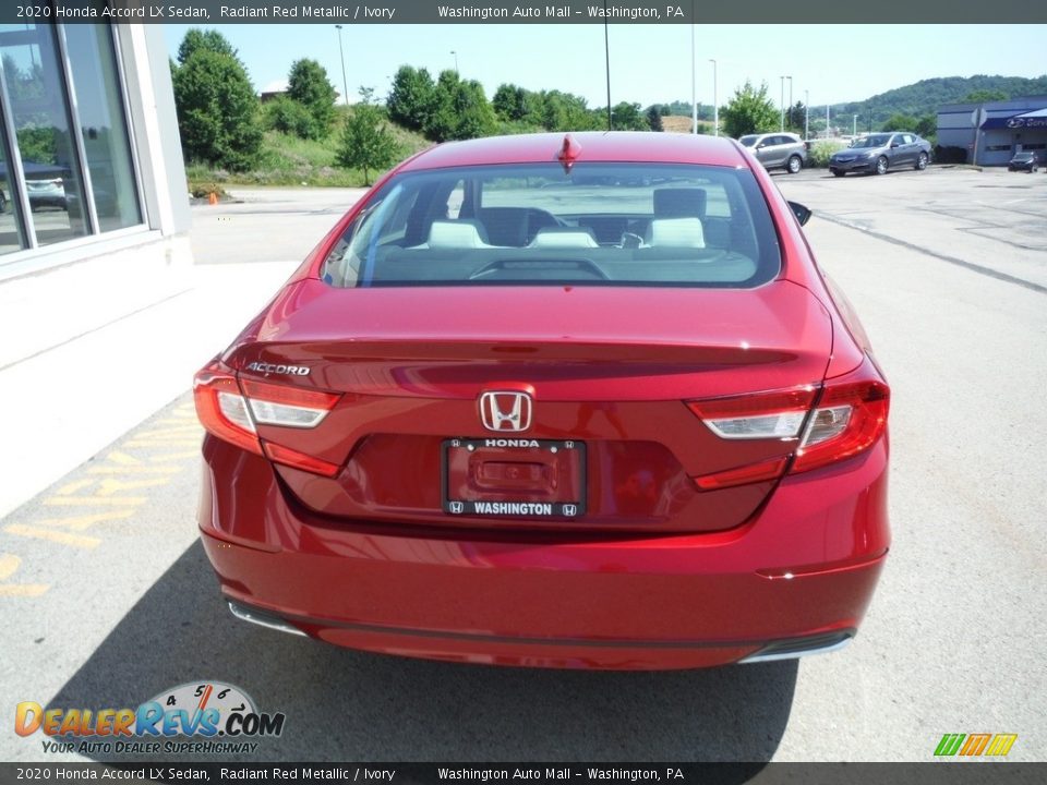 2020 Honda Accord LX Sedan Radiant Red Metallic / Ivory Photo #8