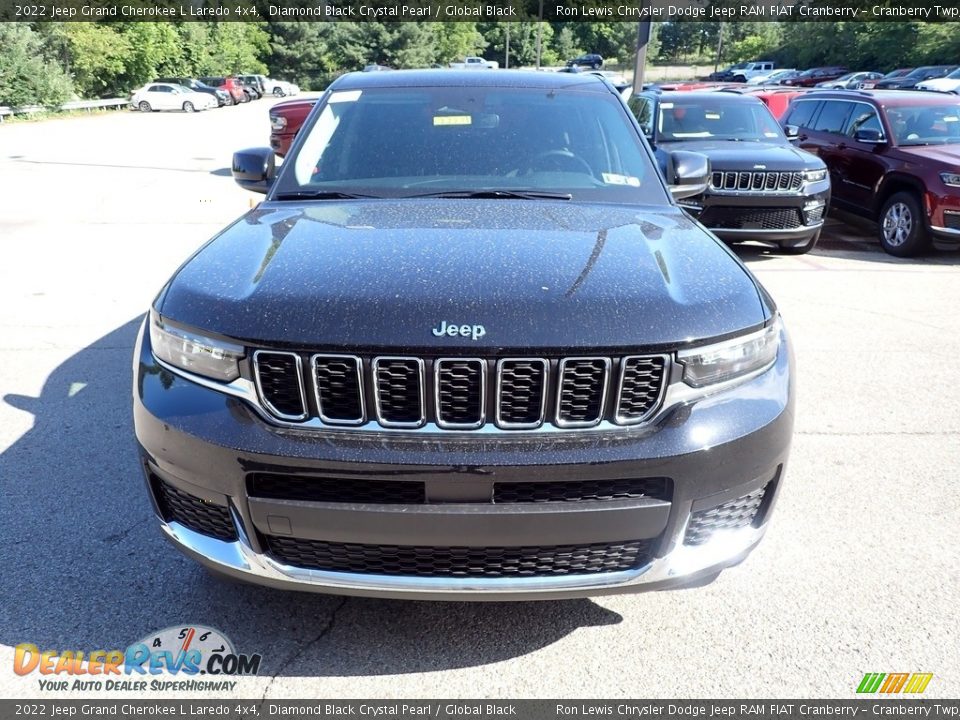 2022 Jeep Grand Cherokee L Laredo 4x4 Diamond Black Crystal Pearl / Global Black Photo #8