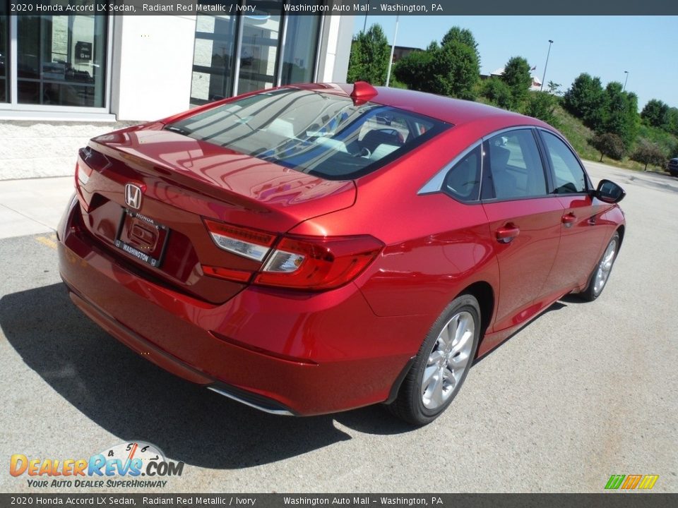 2020 Honda Accord LX Sedan Radiant Red Metallic / Ivory Photo #9