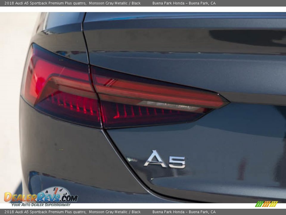 2018 Audi A5 Sportback Premium Plus quattro Monsoon Gray Metallic / Black Photo #12