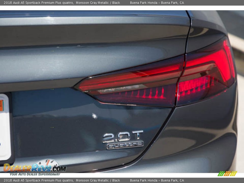 2018 Audi A5 Sportback Premium Plus quattro Monsoon Gray Metallic / Black Photo #13