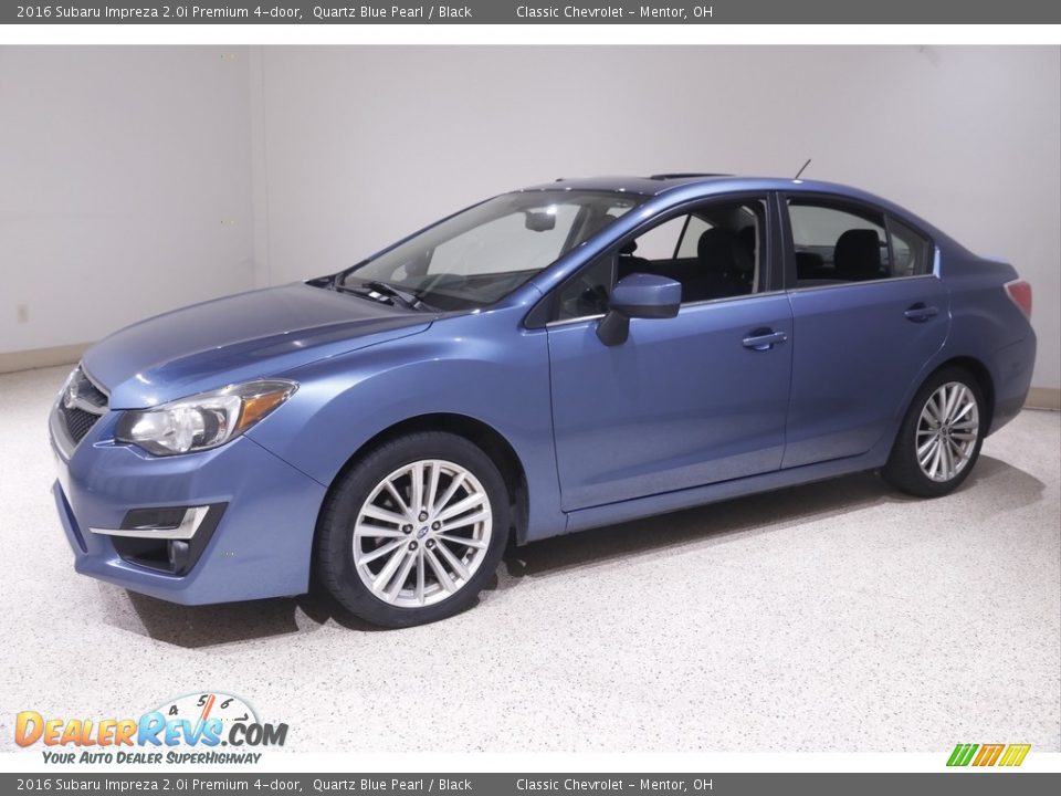 2016 Subaru Impreza 2.0i Premium 4-door Quartz Blue Pearl / Black Photo #3