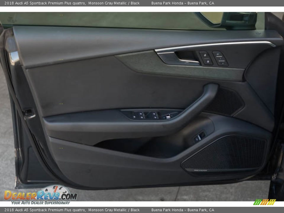 2018 Audi A5 Sportback Premium Plus quattro Monsoon Gray Metallic / Black Photo #34