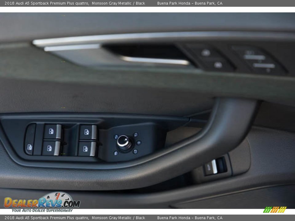 2018 Audi A5 Sportback Premium Plus quattro Monsoon Gray Metallic / Black Photo #35