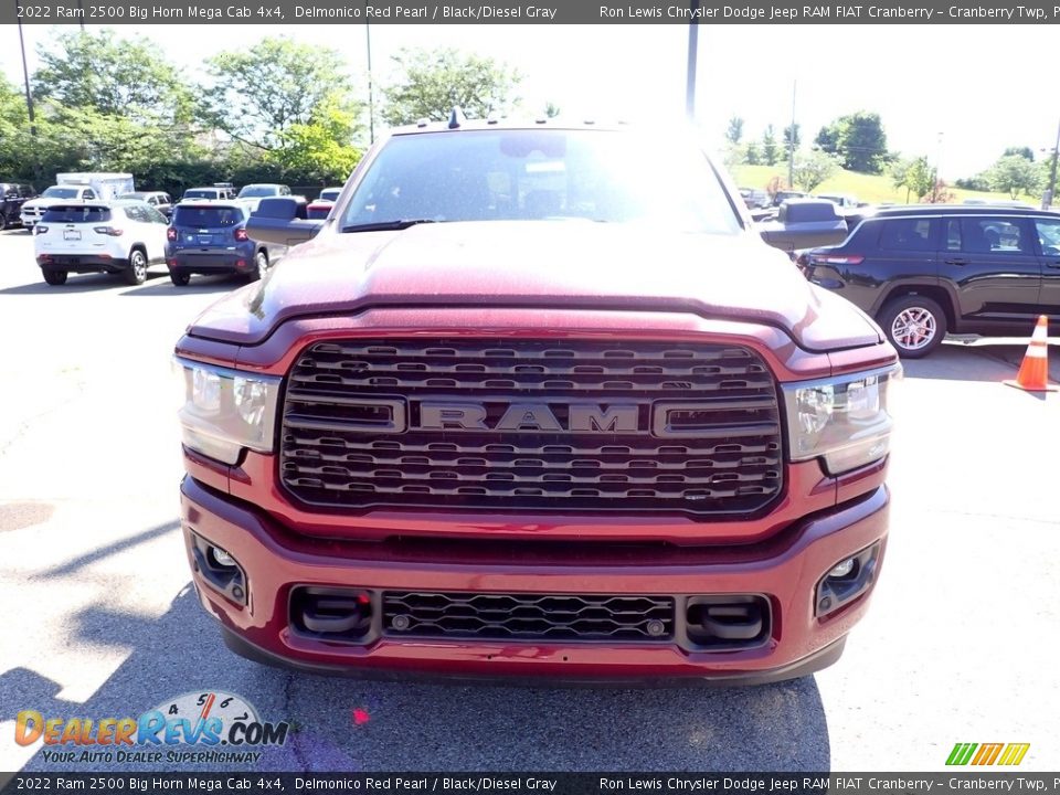 2022 Ram 2500 Big Horn Mega Cab 4x4 Delmonico Red Pearl / Black/Diesel Gray Photo #9