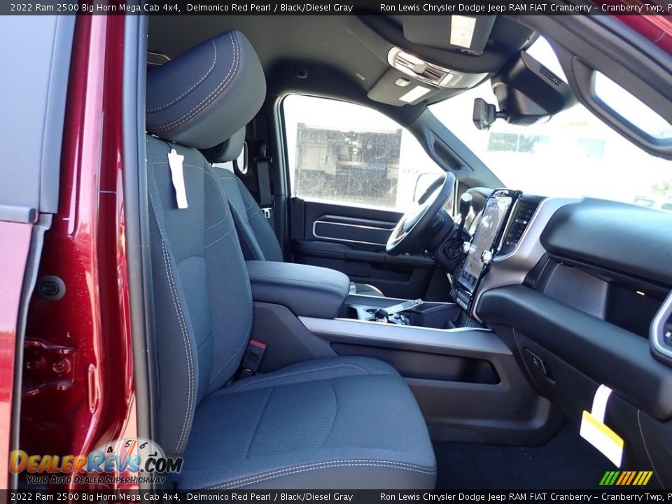 2022 Ram 2500 Big Horn Mega Cab 4x4 Delmonico Red Pearl / Black/Diesel Gray Photo #11
