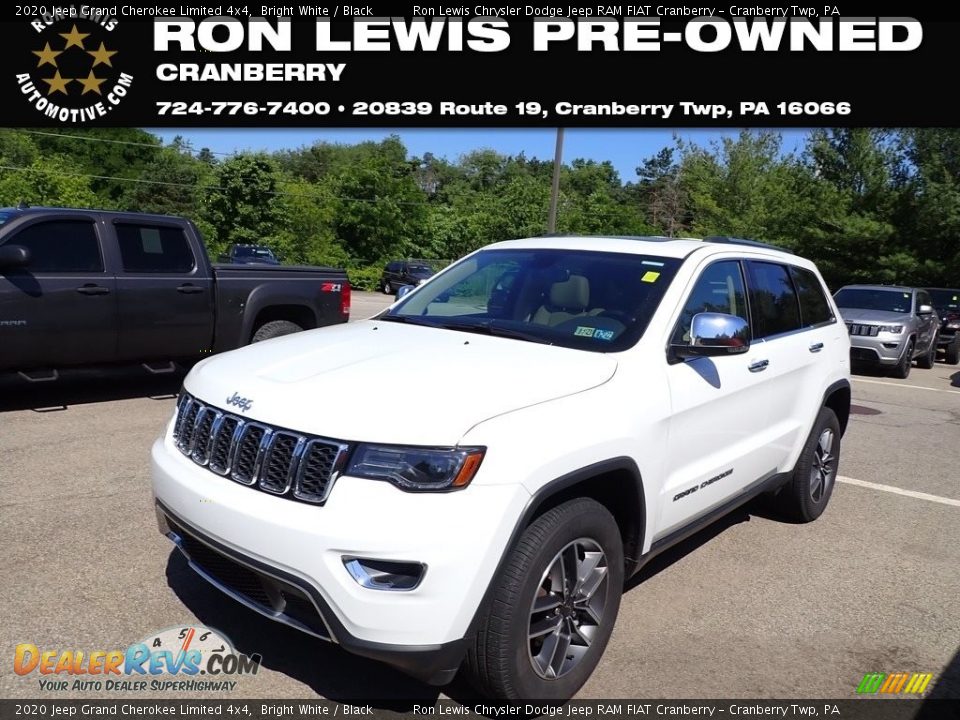 2020 Jeep Grand Cherokee Limited 4x4 Bright White / Black Photo #1