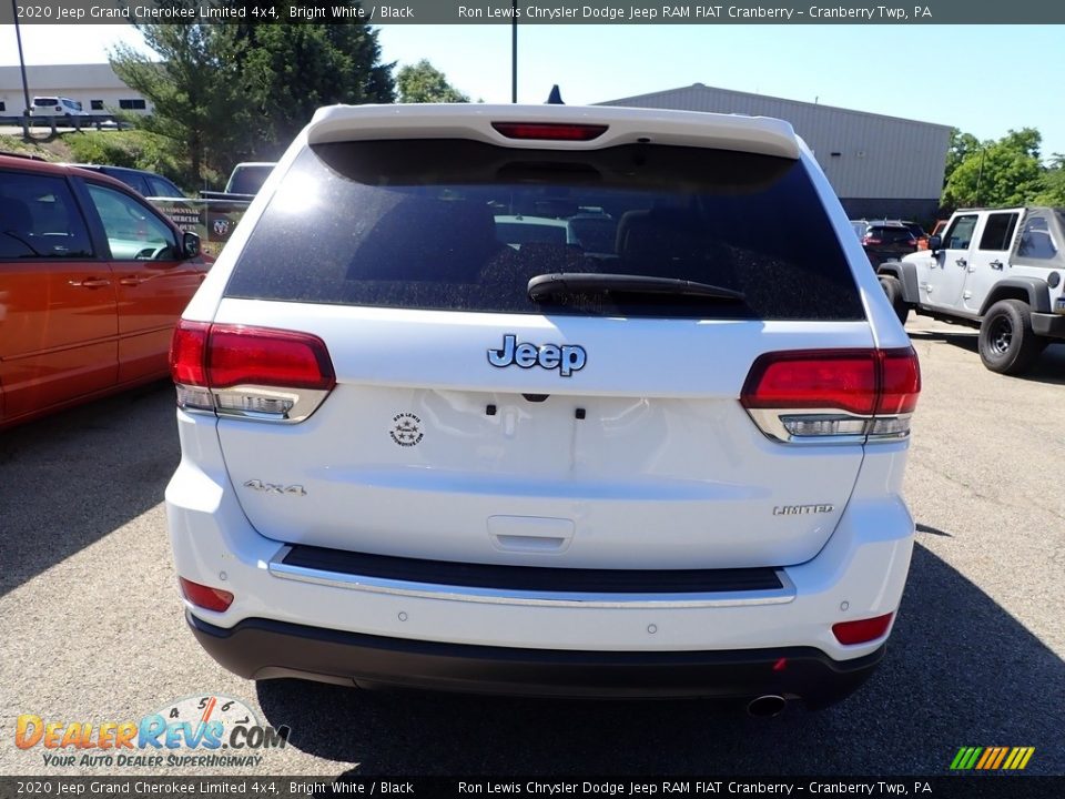 2020 Jeep Grand Cherokee Limited 4x4 Bright White / Black Photo #4