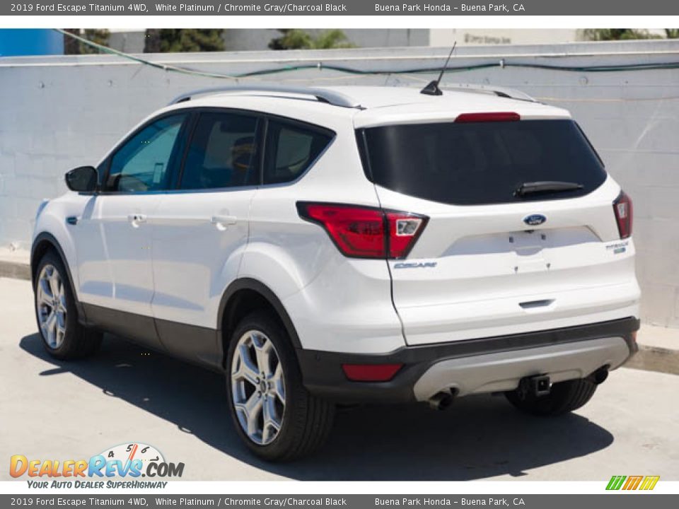 2019 Ford Escape Titanium 4WD White Platinum / Chromite Gray/Charcoal Black Photo #2