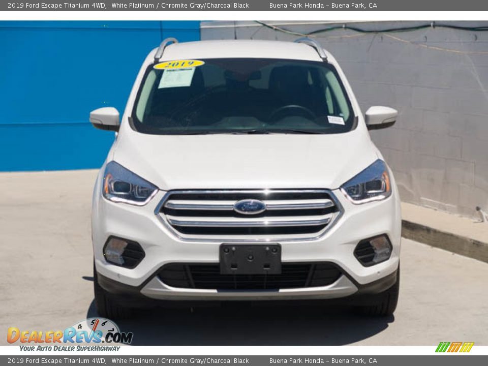 2019 Ford Escape Titanium 4WD White Platinum / Chromite Gray/Charcoal Black Photo #7