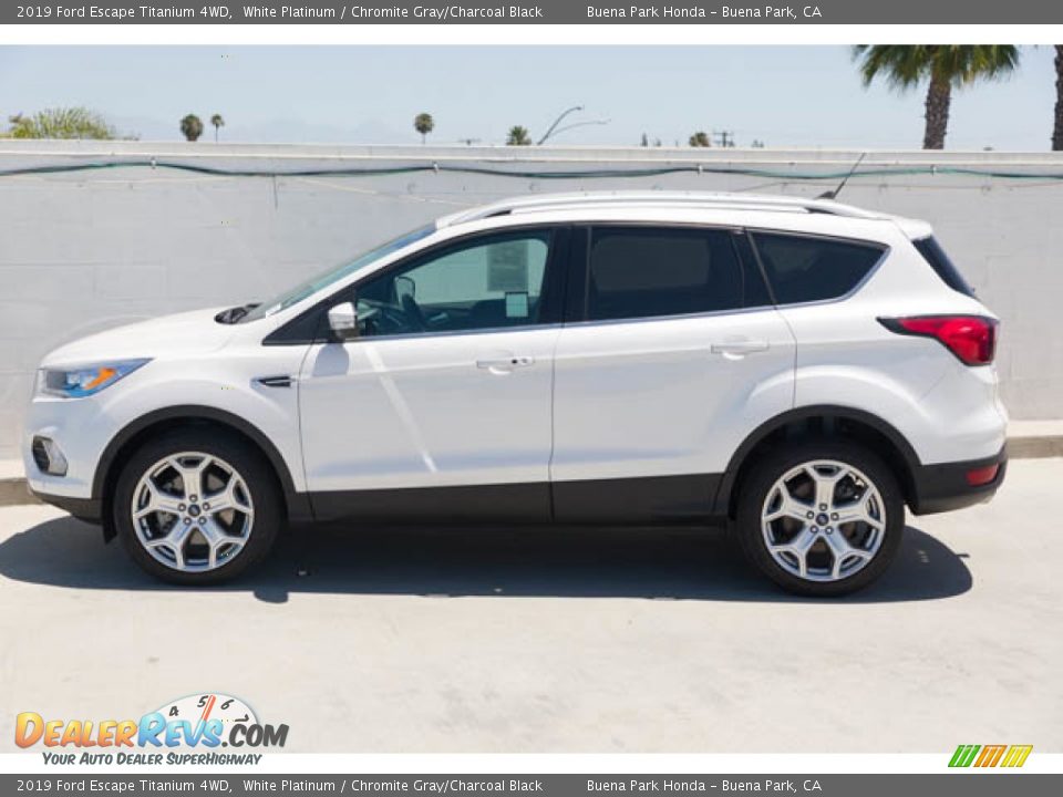 2019 Ford Escape Titanium 4WD White Platinum / Chromite Gray/Charcoal Black Photo #8