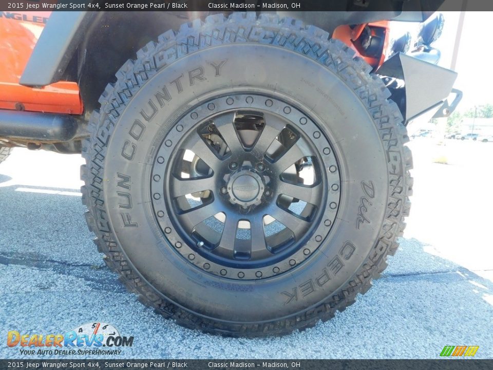 2015 Jeep Wrangler Sport 4x4 Sunset Orange Pearl / Black Photo #6