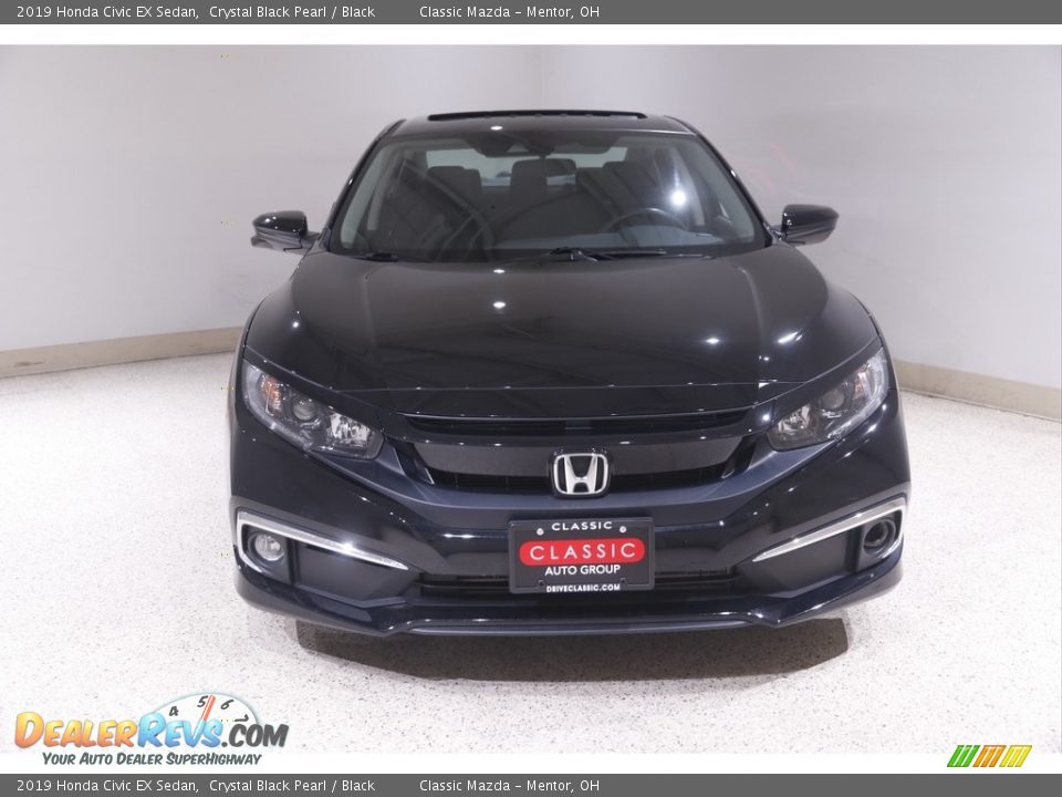 2019 Honda Civic EX Sedan Crystal Black Pearl / Black Photo #2