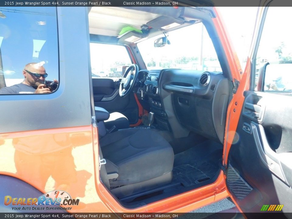 2015 Jeep Wrangler Sport 4x4 Sunset Orange Pearl / Black Photo #8