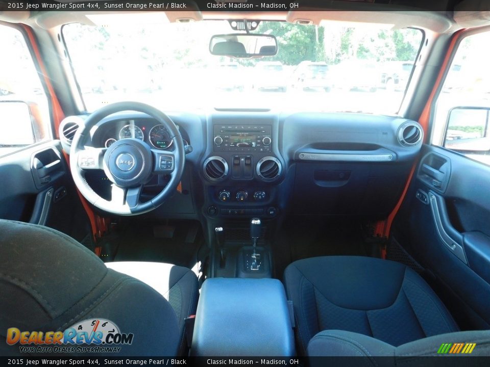 2015 Jeep Wrangler Sport 4x4 Sunset Orange Pearl / Black Photo #9