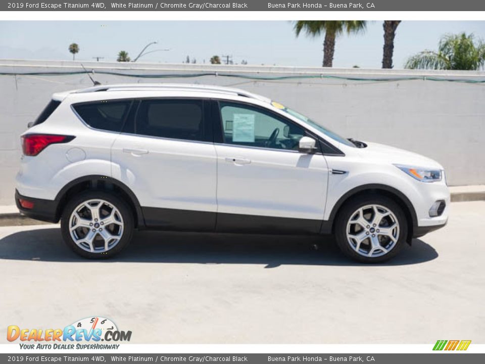 2019 Ford Escape Titanium 4WD White Platinum / Chromite Gray/Charcoal Black Photo #13