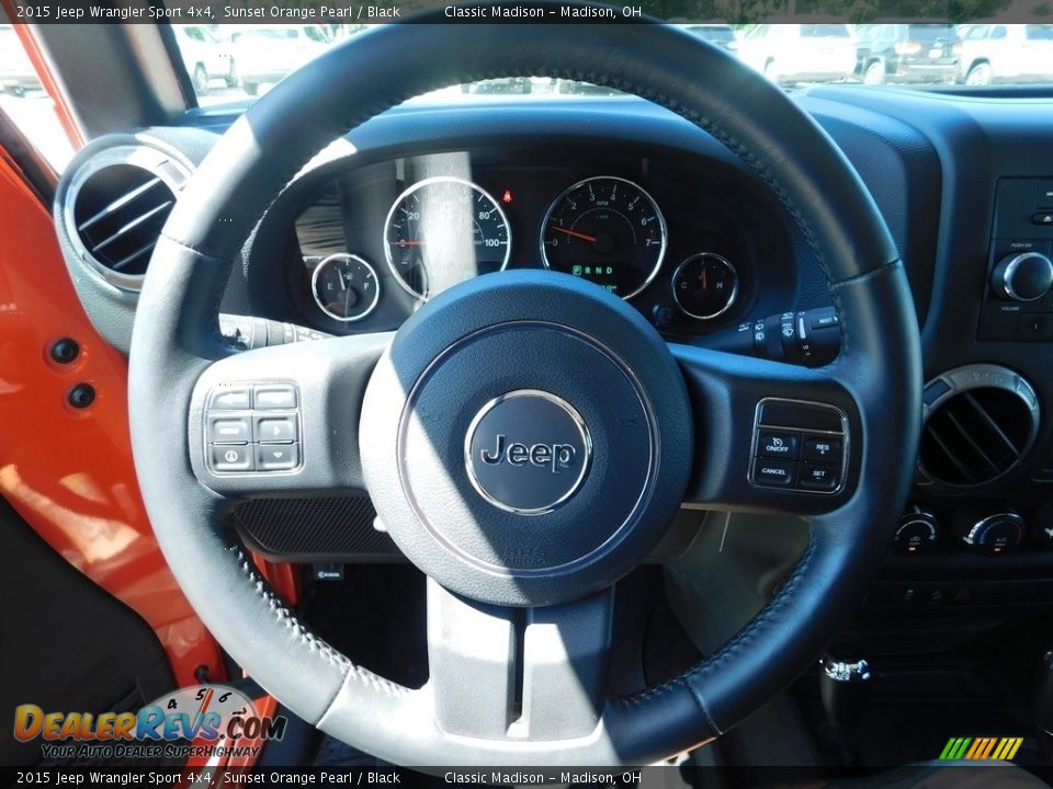 2015 Jeep Wrangler Sport 4x4 Sunset Orange Pearl / Black Photo #10