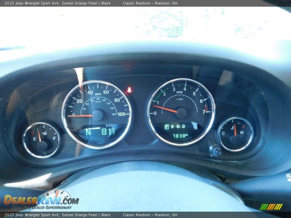 2015 Jeep Wrangler Sport 4x4 Sunset Orange Pearl / Black Photo #11