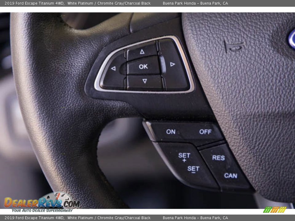 2019 Ford Escape Titanium 4WD White Platinum / Chromite Gray/Charcoal Black Photo #15