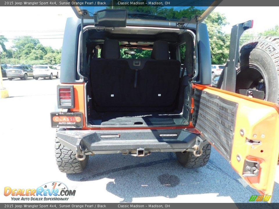 2015 Jeep Wrangler Sport 4x4 Sunset Orange Pearl / Black Photo #14