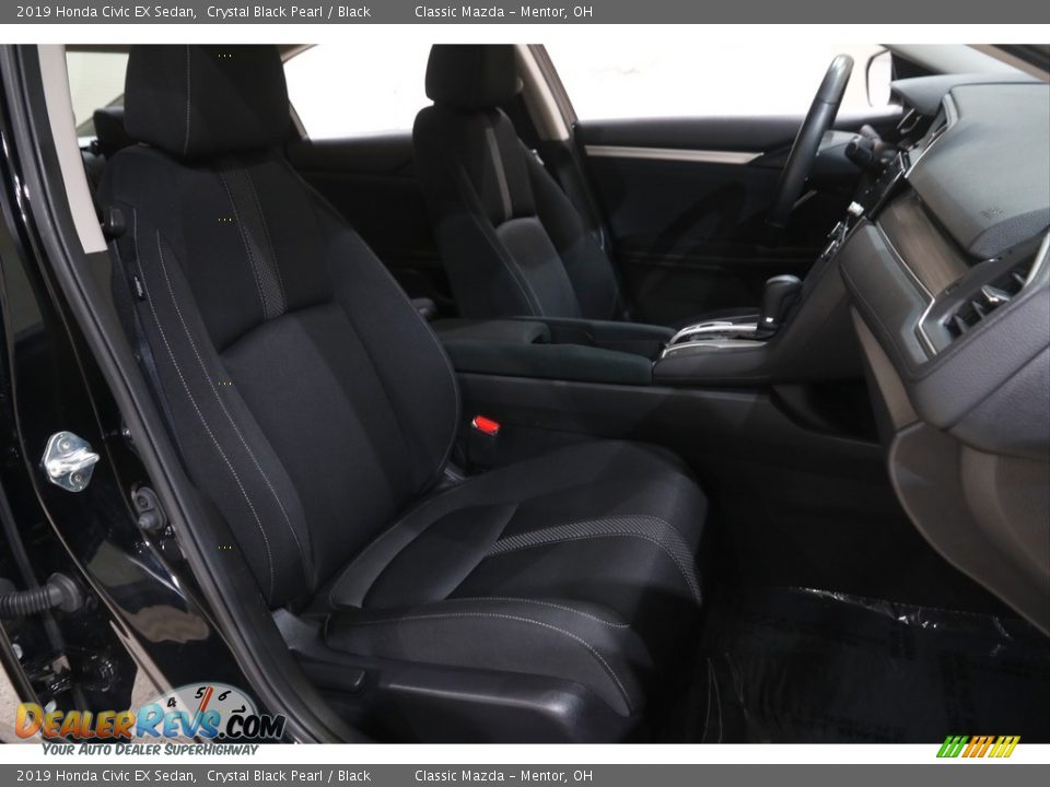 2019 Honda Civic EX Sedan Crystal Black Pearl / Black Photo #15