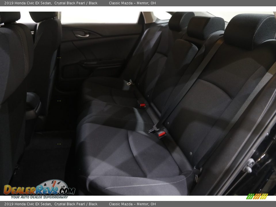 2019 Honda Civic EX Sedan Crystal Black Pearl / Black Photo #17