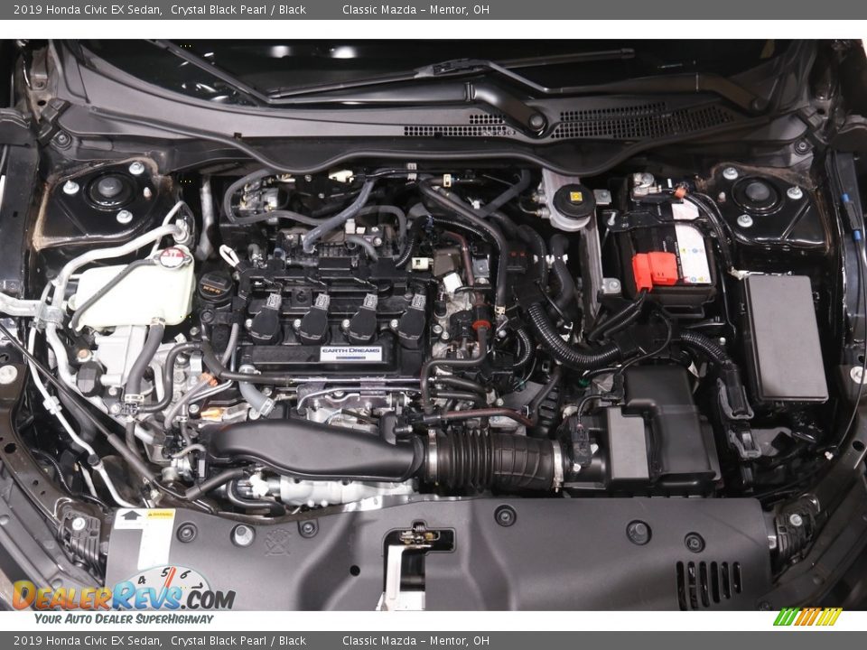 2019 Honda Civic EX Sedan Crystal Black Pearl / Black Photo #19