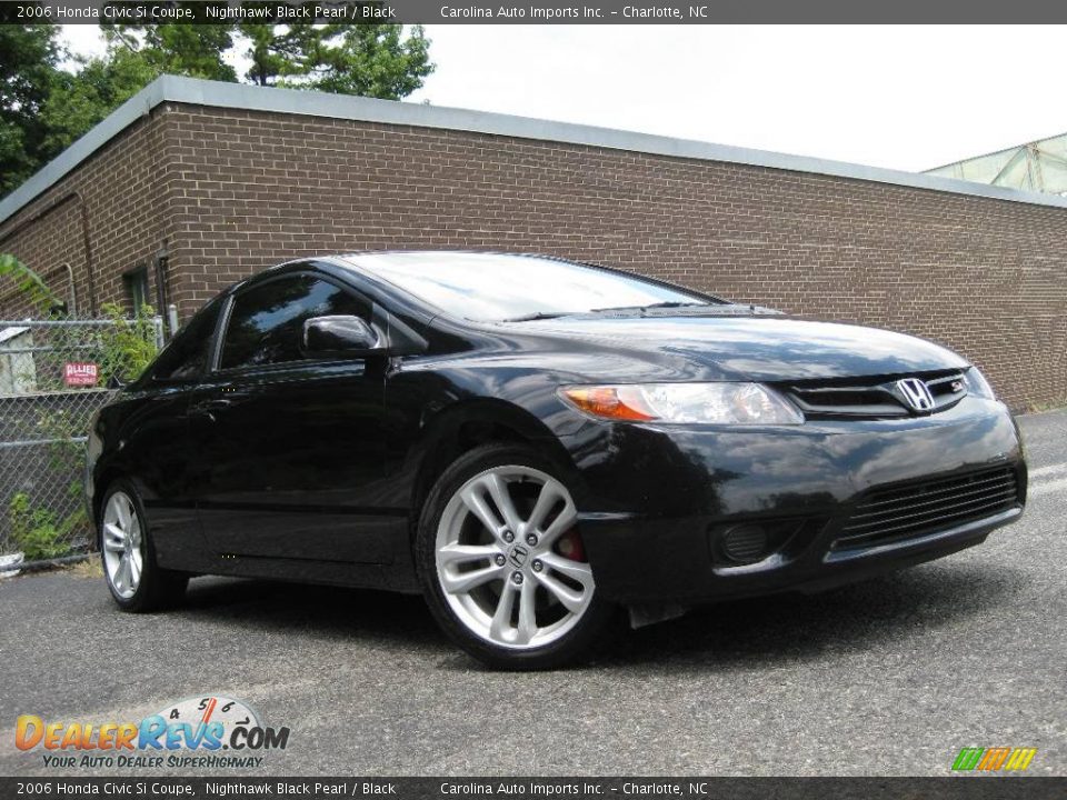 Black 2006 honda civic si coupe #2