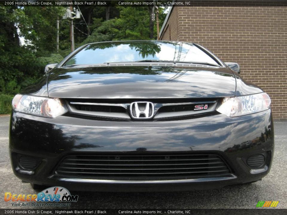 2006 Honda Civic Si Coupe Nighthawk Black Pearl / Black Photo #3