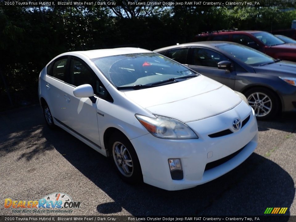 2010 Toyota Prius Hybrid II Blizzard White Pearl / Dark Gray Photo #3