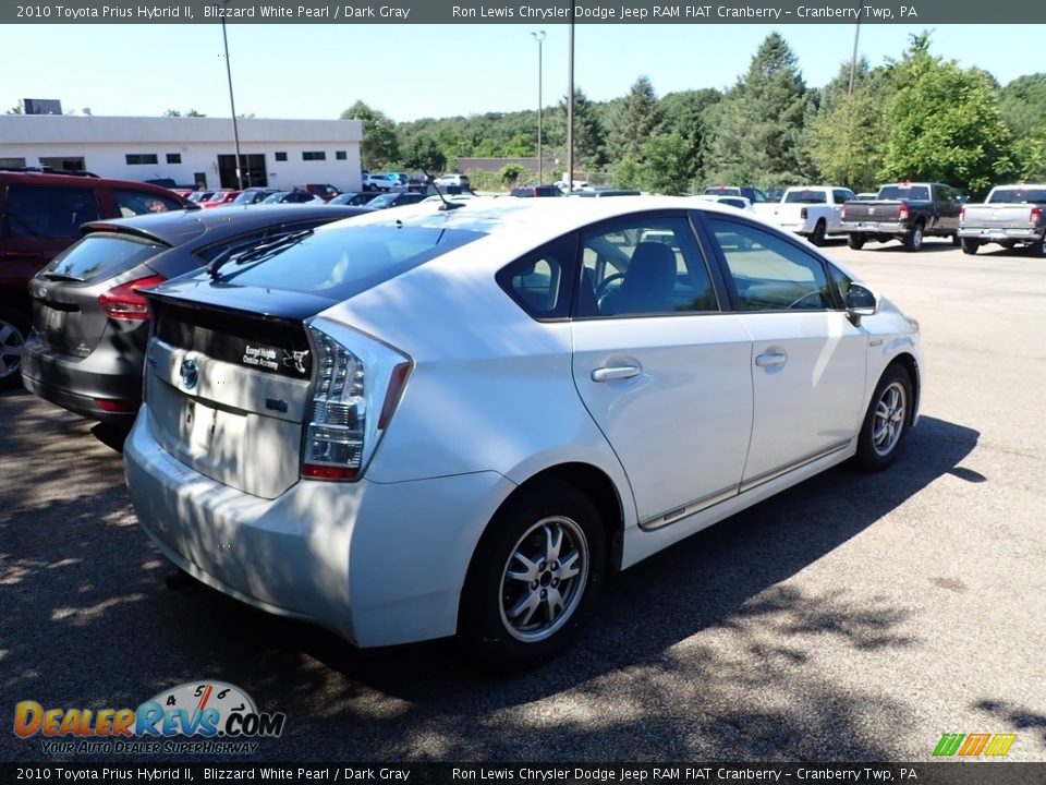 2010 Toyota Prius Hybrid II Blizzard White Pearl / Dark Gray Photo #4